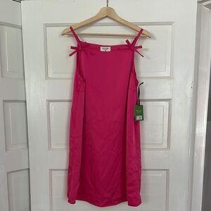 Kate Spade Vibrant Pink Bow Strap Dress